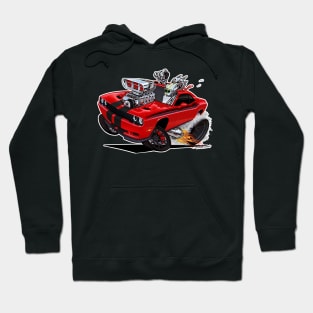 Dodge Challenger RED Hell Cat Hoodie